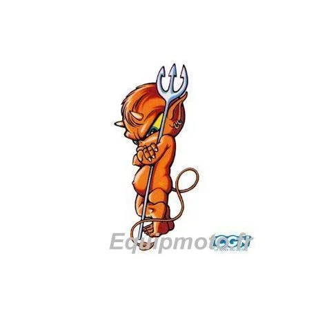 Stickers diable orange