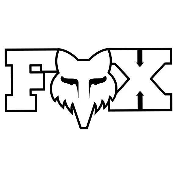 Stickers Fox F HEAD X 3″ – Blanc Ref : FX4906 / 32530-008-OS