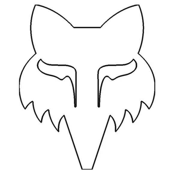 Stickers Fox FOX HEAD 2.5″ – DIE CUT VINYL – Blanc Ref : FX4888 / 32525-008-OS