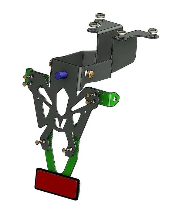 Support de plaque Bihr noir Ref : BI00136A / 1061167