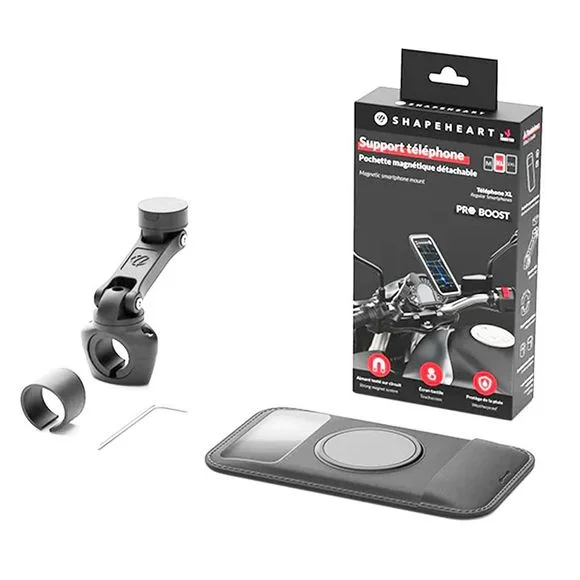 Support Smartphone Shapeheart téléphone pour guidon de moto PRO BOOST Ref : SPH0001