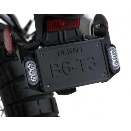 Support sur support de plaque DENALI pour feu moto arriere T3