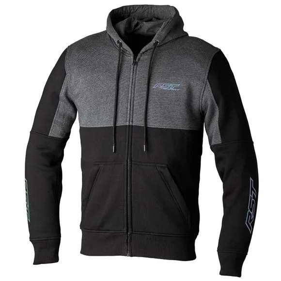 Sweat moto RST ZIP THROUGH URBAN – Gris / Noir Ref : RST0242