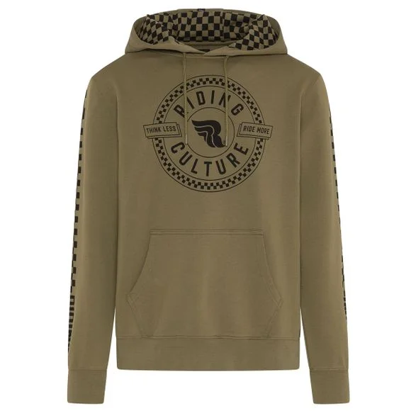 Sweat RIDING CULTURE CHECKERBOARD CIRCLE – Marron Ref : RID0052