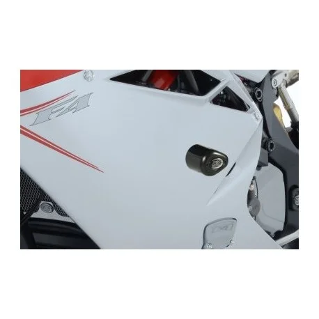 Tampons de protection R&G RACING Aero blanc MV Agusta F4 1000R 2010-2018