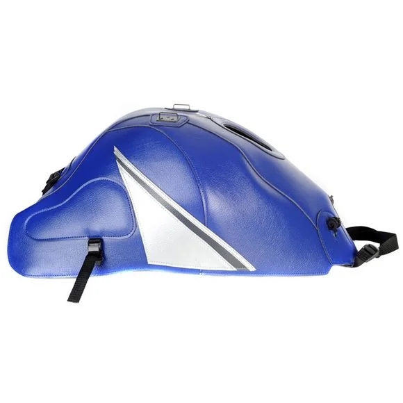 Tapis de réservoir Bagster Bleu Baltique/Déco pointe Argent et EspaceSUZUKI 1300 GSX 1300 HAYABUSA R ABS – 2015 – 2018Ref : 1567Q