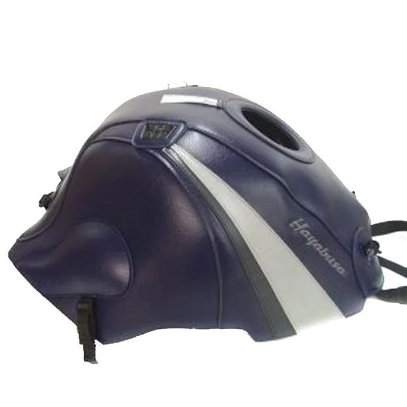 Tapis de réservoir Bagster Bleu Foncé/Pointes Grises Claires et AnthracitesSUZUKI 1300 GSX 1300 HAYABUSA R – 2005Ref : 1379S