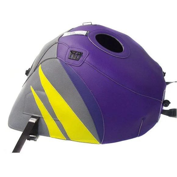 Tapis de réservoir Bagster Violet/Acier/Jaune CitronSUZUKI 750 GSX-R 750 – 1996 – 1999Ref : 1316A