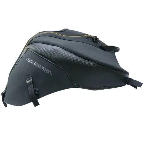 Tapis de reservoir BAGSTER YAMAHA FZ8 2010-2011 NOIR MAT/DECO CARBONE/LISERET OR