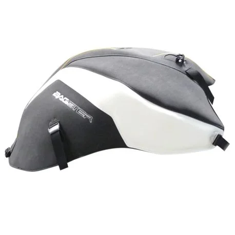 Tapis de reservoir BAGSTER YAMAHA FZ8 FAZER 2010-2011 NOIR MAT/DECO BLANCHE/LISERET OR