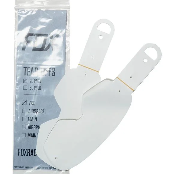Tear-offs Fox VUE STANDARD TEAR OFFS – Incolore Ref : FX2037 / 23512-012-NS