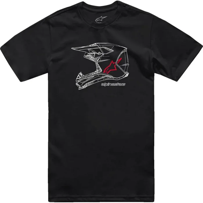 TEE CSF MX HELMET BLK L