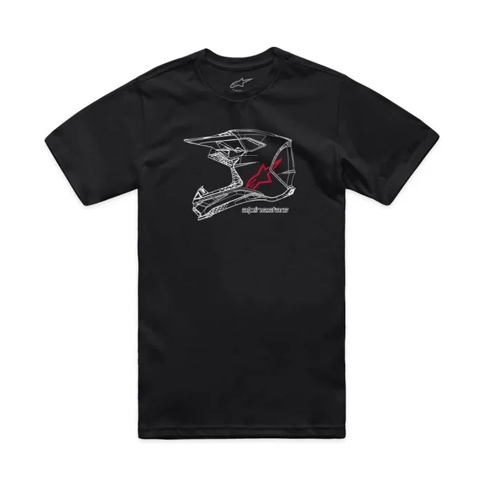 TEE CSF MX HELMET BLK S