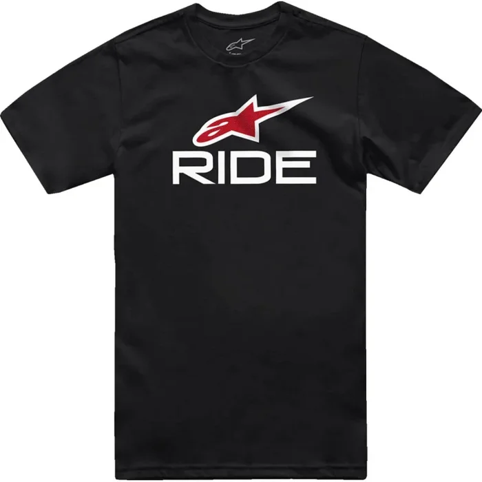 TEE RIDE 4.0 SS BK/WT/RD 2X