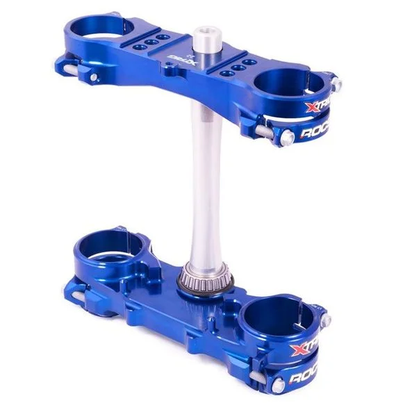 Tés de fourche Xtrig supérieur / inférieur X-Trig ROCS Bleu Ref : 447055 / 1061036