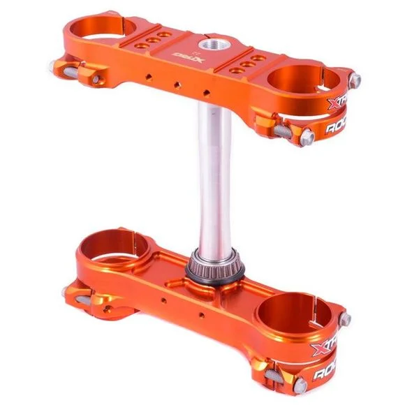 Tés de fourche Xtrig supérieur / inférieur X-Trig ROCS Orange Ref : 447057 / 1061055