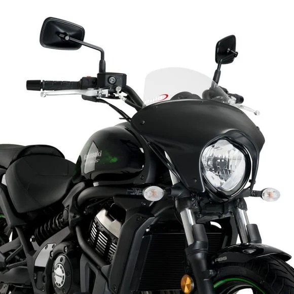 Tête de fourche Puig BATWING SML TOURING NOIR MAT – Incolore Ref : PUI0324