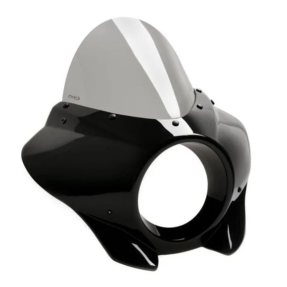 Tête de fourche Puig MIRAGE TOURING NOIR BRILLANT – GrisHONDA 1100 CMX 1100 REBEL – 2021 – 2025Ref : PUI0282