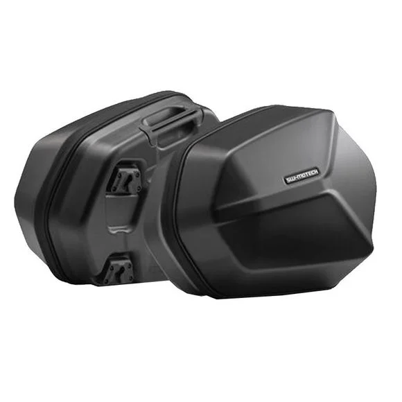 Valise SW-MOTECH AERO ABS AVEC SUPPORT (2 x 25 Litres) – Noir Ref : KFT.07.897.60100/B