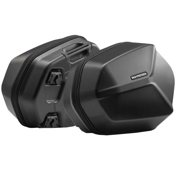 Valise SW-MOTECH AERO ABS AVEC SUPPORT (2 x 25 Litres) – Noir Ref : KFT.11.953.60100/B