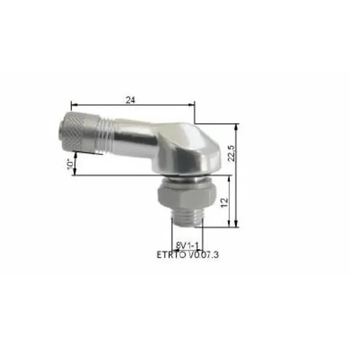 Valve pneumatique alu BIHR Ø8,5mm – x10