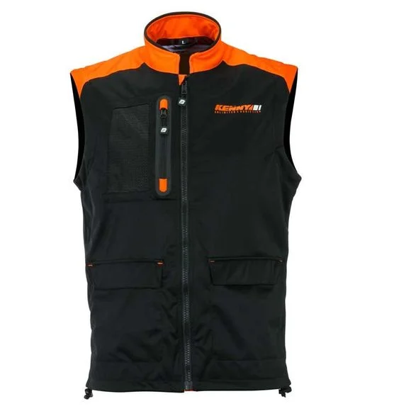 Veste enduro Kenny BODYWARMER + – BLACK NEON ORANGE 2022 – Noir / Orange Ref : KE1219