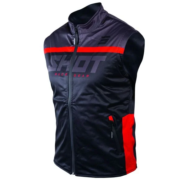 Veste enduro Shot BODYWARMER LITE 2.0 – BLACK RED 2022 – Noir / Rouge Ref : SO1921