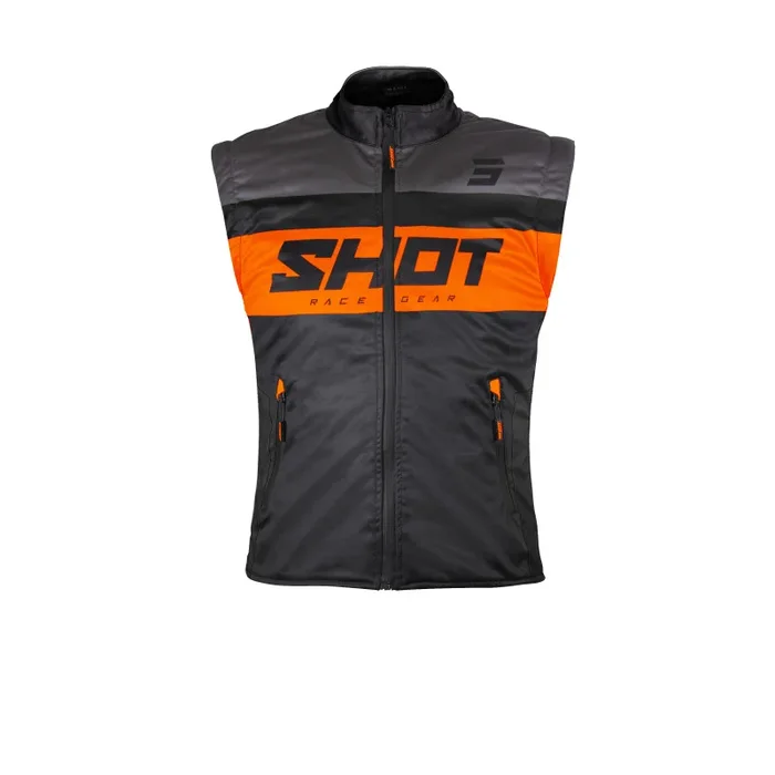 Veste Enduro SHOT BODYWARMER LITE Noir Orange