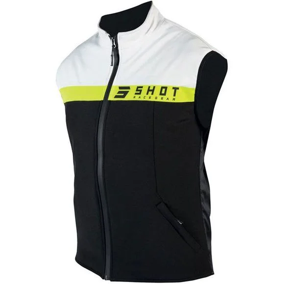 Veste enduro Shot BODYWARMER TEAM – BLACK NEON YELLOW 2024 – Noir / Jaune Ref : SO2014