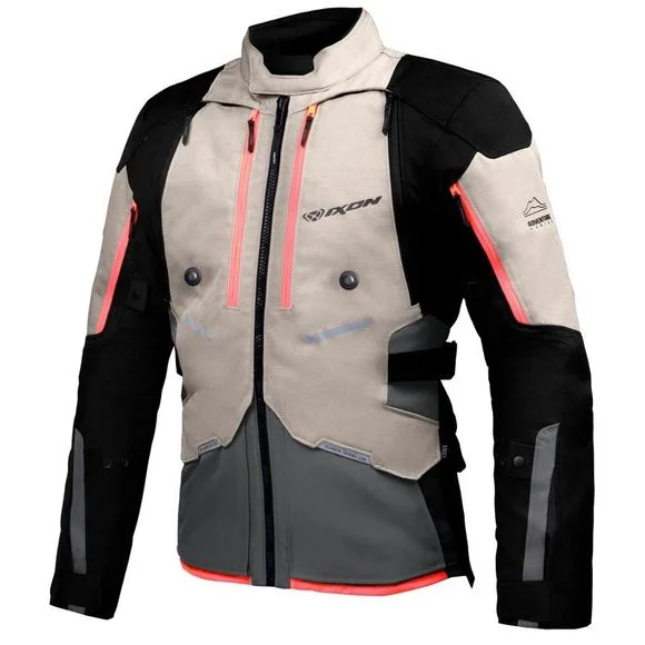 Veste Ixon VIDAR – Gris / Rouge Ref : IX1756