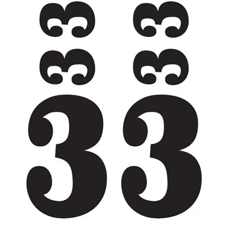 Vintage numbers 3