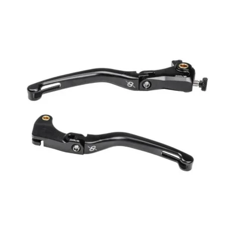 YAMAHA R1-R6 FOLDING BRAKE AND CLUTCH LEVER KIT ALUMINUM MASS SIZE BONAMICI
