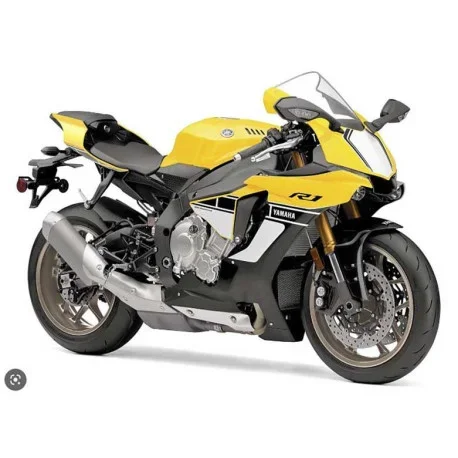 YAMAHA YZF R1 YELLOW MOTORCYCLE MODEL 1/12 SCALE